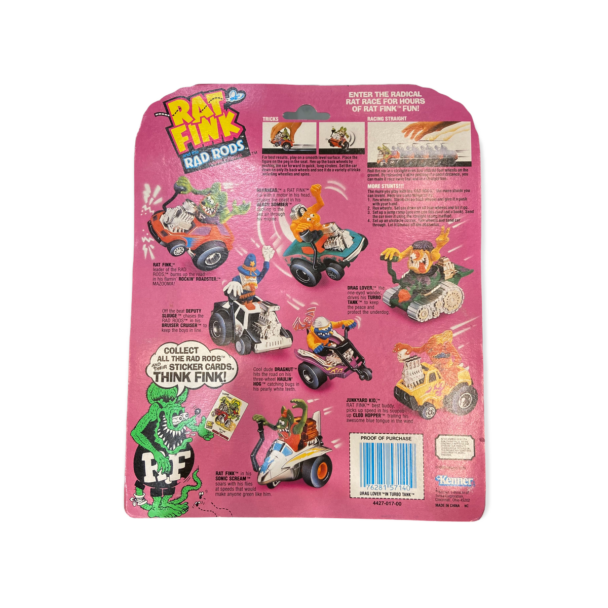 90s Rat Fink コレクション 6体セット Rat Fink” in his figure Kenner 1990 – Monster Patrol Toys
