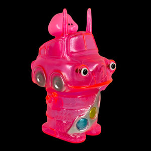 6” neon clear pink Robobanboi by Monstock!