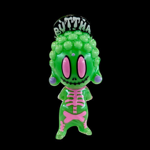 Buttha kun skeleton (green) by Banshu Buddha