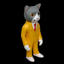 Load image into Gallery viewer, 7 1/2” Head swap x suit president kitty cat  by Kimura Toy sofubi LA Modern Sofubi Market