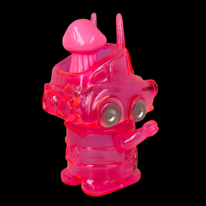 6” neon clear pink Robobanboi by Monstock!