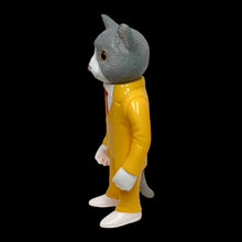 Load image into Gallery viewer, 7 1/2” Head swap x suit president kitty cat  by Kimura Toy sofubi LA Modern Sofubi Market