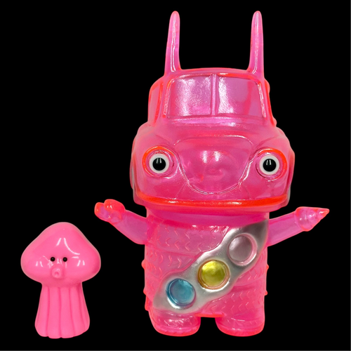 6” neon clear pink Robobanboi by Monstock!