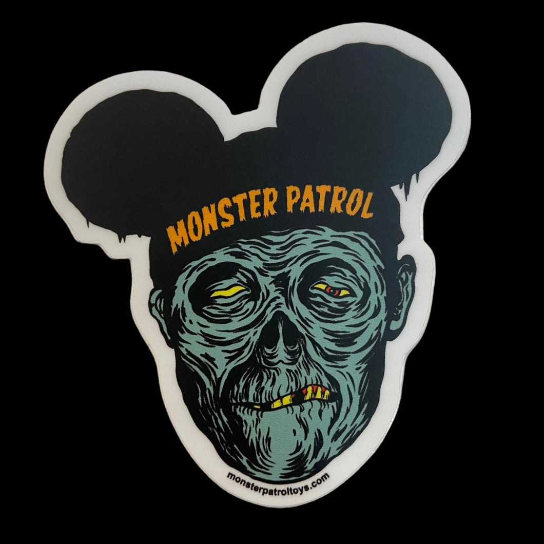 Monster Patrol Toys zombie mouse sticker