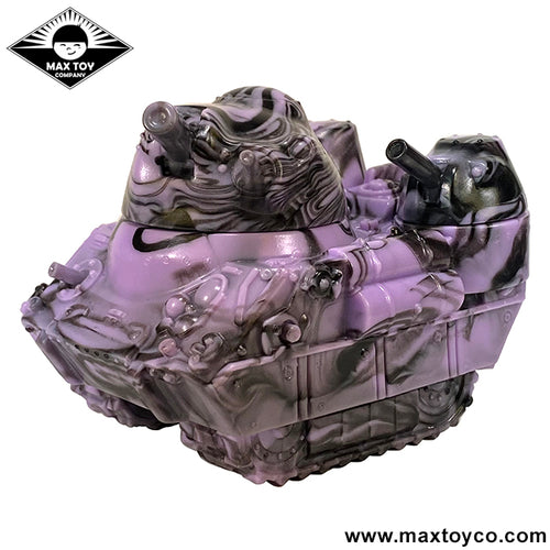 Kaiju Tank marbled lavender and black vinyl