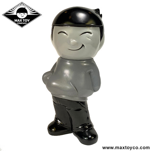 Max Boy mascot Retro Grey scale version kaiju monster