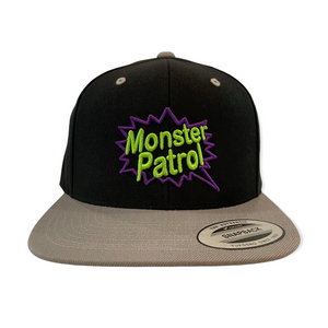 Monster Patrol Snapback Hat (Green x Purple)