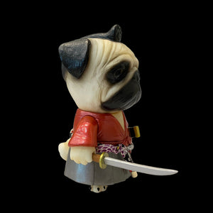 samurai pug by @birdark
