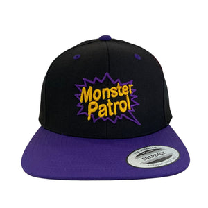 Monster Patrol Snapback Hat (Yellow x Purple)
