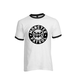 Monster Patrol Toys Logo Ringer T shirt